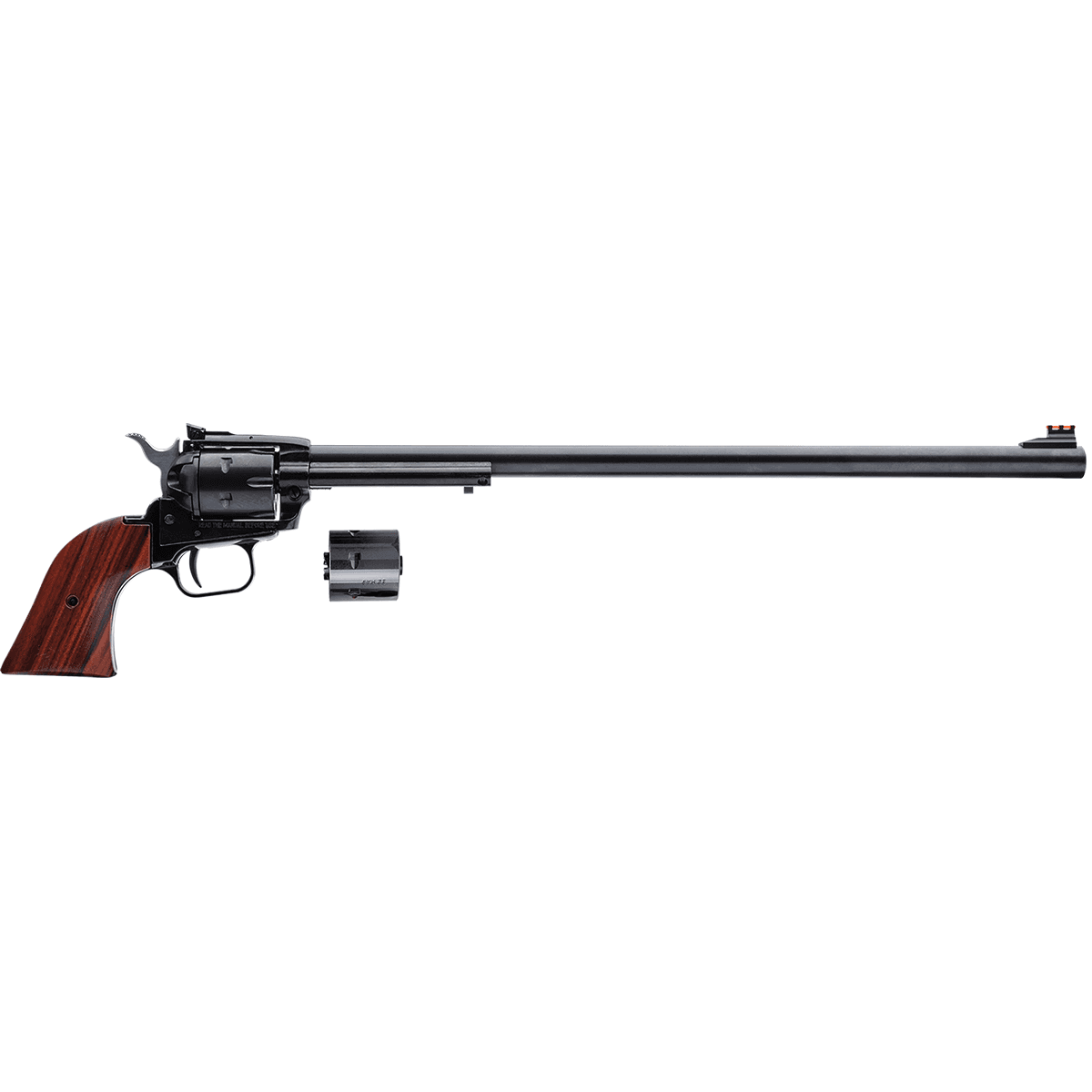Heritage Mfg RR22MB16AS Rough Rider 22 LR 22 WMR 6 Shot 16" Black Barrel, Cylinder & Zamak Frame, Cocobolo Grips Heritage Mfg RR22MB16AS Rough Rider 22 LR 22 WMR 6 Shot 16" Black Barrel, Cylinder & Zamak Frame, Cocobolo Grips