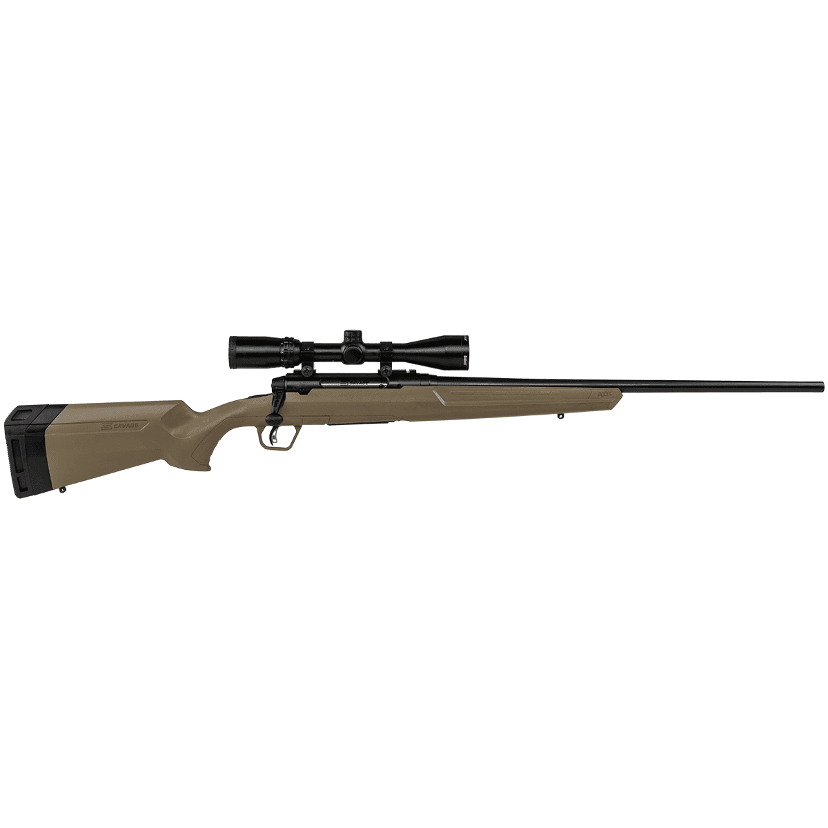 Savage Arms 57174 Axis II XP 308 Win 22" Barrel 4+1 Flat Dark Earth Stock with Bushnell Banner 3-9x40mm Scope Savage Arms 57174 Axis II XP 308 Win 22" Barrel 4+1 Flat Dark Earth Stock with Bushnell Banner 3-9x40mm Scope