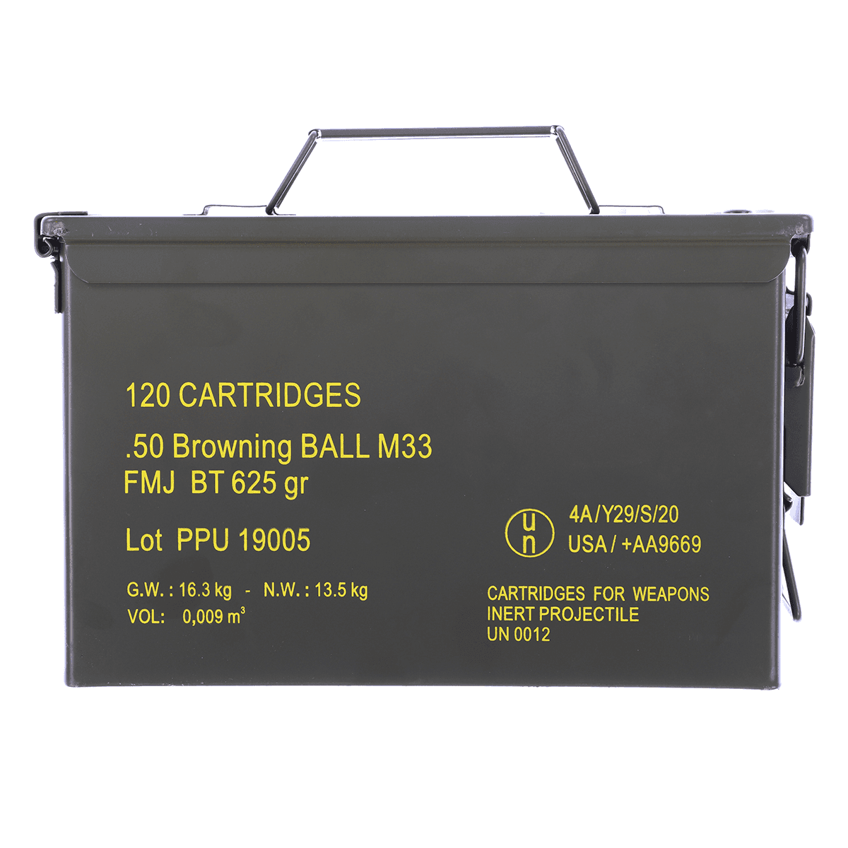 PPU .50 BMG 625 Grain FMJ Ammunition Rangemaster 120 Round Case PPU .50 BMG 625 Grain FMJ Ammunition Rangemaster 120 Round Case