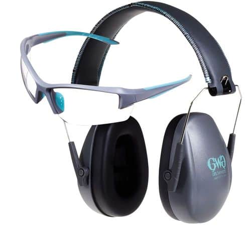 Girls With Guns 2388 Assure Protective Safety Glasses & Muff Combo 23 dB 100% UV Rated Lens Girls With Guns 2388 Assure Protective Safety Glasses & Muff Combo 23 dB 100% UV Rated Lens