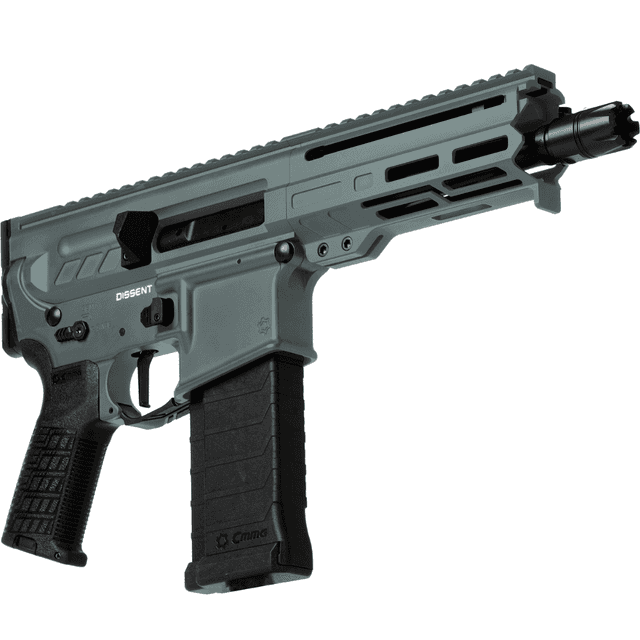 CMMG 54AA847-CG Dissent 5.7x28mm 32+1 6.50", Charcoal Green Cerakote Rec, OEM Grip, Picatinny Buffer Adapter CMMG 54AA847-CG Dissent 5.7x28mm 32+1 6.50", Charcoal Green Cerakote Rec, OEM Grip, Picatinny Buffer Adapter