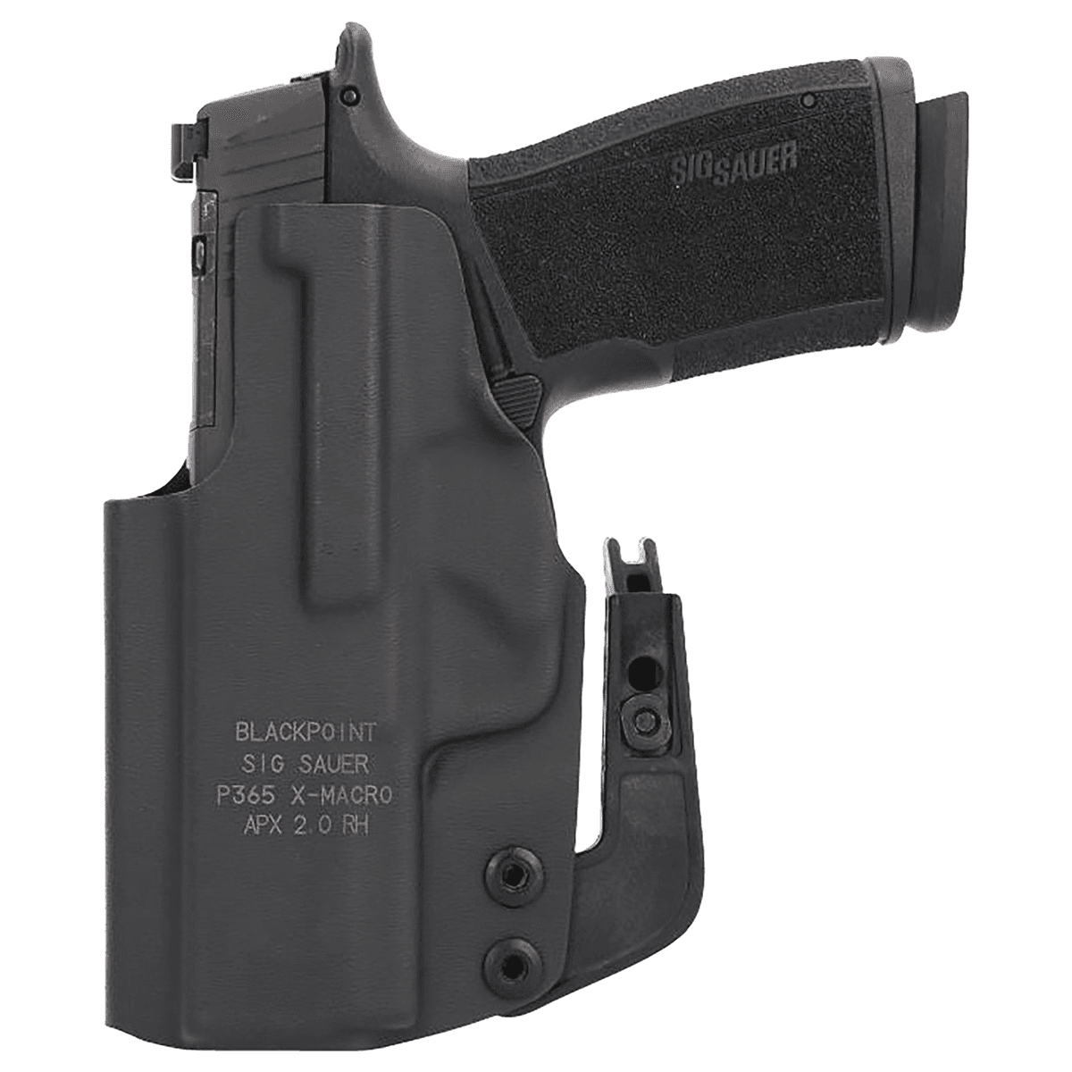 Sig Sauer 8901258 Tactical IWB Black Fits Sig P365-XMACRO Belt Clip Right Hand Sig Sauer 8901258 Tactical IWB Black Fits Sig P365-XMACRO Belt Clip Right Hand