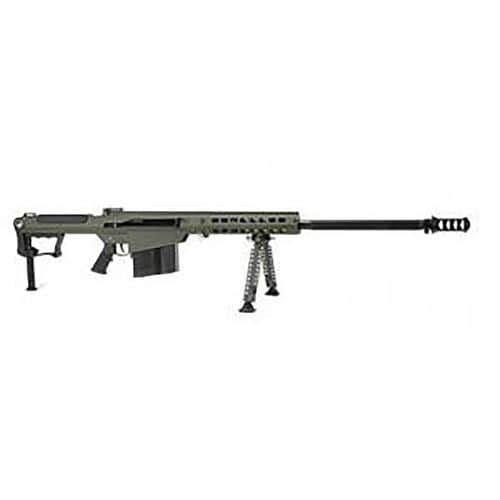 Barrett 14555 M107A1 50 BMG 29" 10+1 OD Green Cerakote OD Green Fixed with Sorbothane Recoil Pad Stock Black Polymer Grip Fluted Barrett 14555 M107A1 50 BMG 29" 10+1 OD Green Cerakote OD Green Fixed with Sorbothane Recoil Pad Stock Black Polymer Grip Fluted