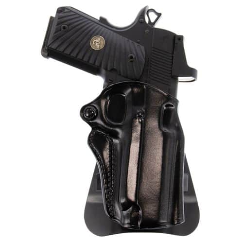 Galco SM2212RB Speed Master 2.0 OWB Black Leather Paddle Fits 1911 5" Barrel Galco SM2212RB Speed Master 2.0 OWB Black Leather Paddle Fits 1911 5" Barrel