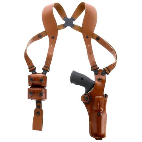 Galco VHS4104 VHS 4.0 Shoulder System Vertical Size Fits Chest Up To 56" Tan Leather Fits 1911 4-4.25" Barrel Ambidextrous Galco VHS4104 VHS 4.0 Shoulder System Vertical Size Fits Chest Up To 56" Tan Leather Fits 1911 4-4.25" Barrel Ambidextrous