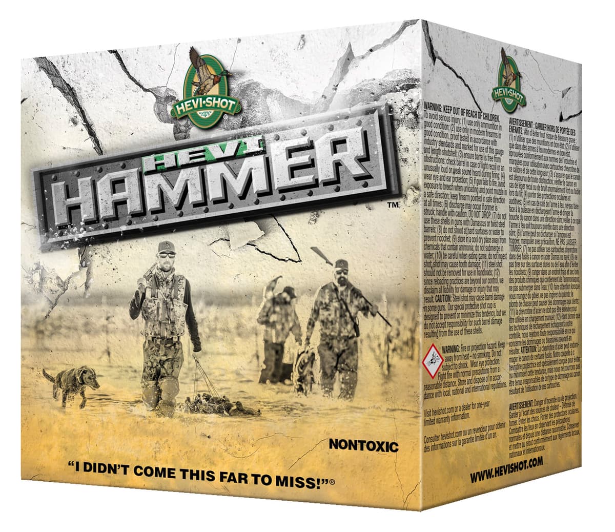 HEVI-Shot HS28304 HEVI-Hammer 12 Gauge 3.50" 1 1/2 oz 4 Shot 25 Per Box HEVI-Shot HS28304 HEVI-Hammer 12 Gauge 3.50" 1 1/2 oz 4 Shot 25 Per Box