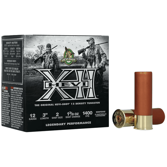 HEVI-Shot HS51204 Hevi-XII 12 Gauge 3" 1 3/8 oz 4 Shot 25 Bx/10 Cs HEVI-Shot HS51204 Hevi-XII 12 Gauge 3" 1 3/8 oz 4 Shot 25 Bx/10 Cs