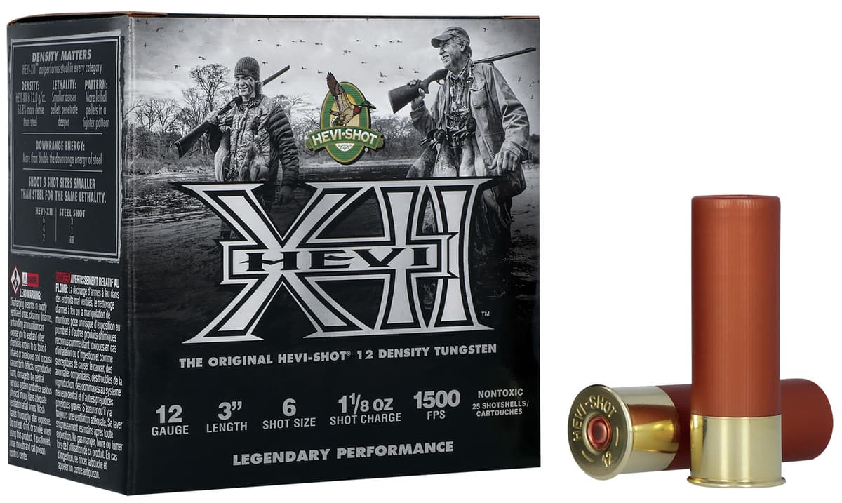 HEVI-Shot HS51206 Hevi-XII 12 Gauge 3" 1 3/8 oz 6 Shot 25 Bx/10 Cs HEVI-Shot HS51206 Hevi-XII 12 Gauge 3" 1 3/8 oz 6 Shot 25 Bx/10 Cs