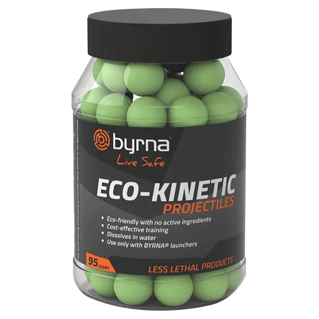 Byrna Technologies RB68403 ECO-Kinetic 95ct Green Water Soluble Projectile, Compatible with Byrna Launchers Byrna Technologies RB68403 ECO-Kinetic 95ct Green Water Soluble Projectile, Compatible with Byrna Launchers