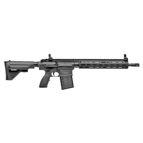 HK MR762A1 7.62 NATO Semi Auto Rifle 16.5" Barrel 20 Round Magazine M-LOK Free Float Hand Guard Collapsible Stock Matte Black HK MR762A1 7.62 NATO Semi Auto Rifle 16.5" Barrel 20 Round Magazine M-LOK Free Float Hand Guard Collapsible Stock Matte Black