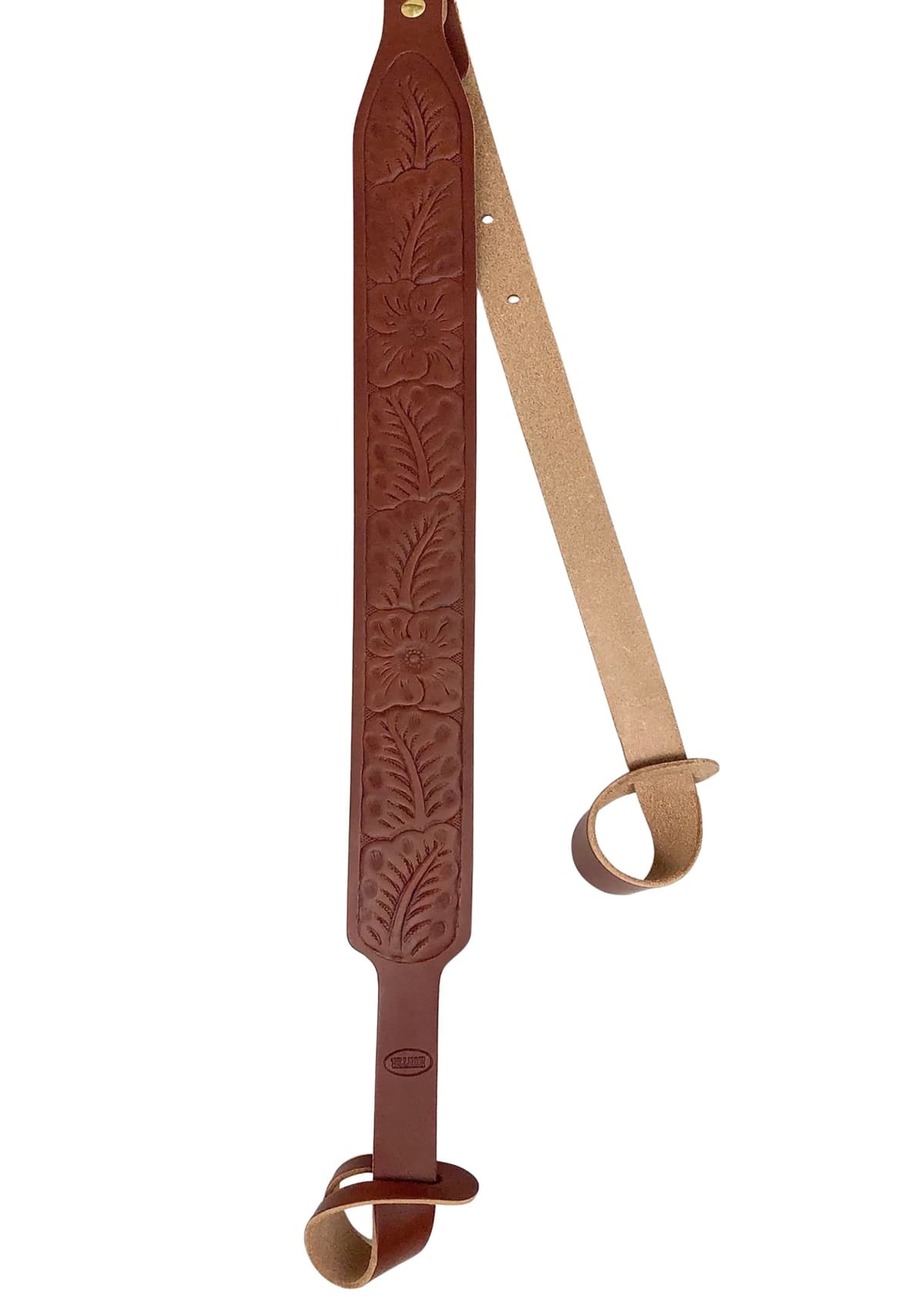 Hunter Company 065-532 Flowered Brown Leather/Suede with Flower Design, Two-Point Shotgun Hunter Company 065-532 Flowered Brown Leather/Suede with Flower Design, Two-Point Shotgun