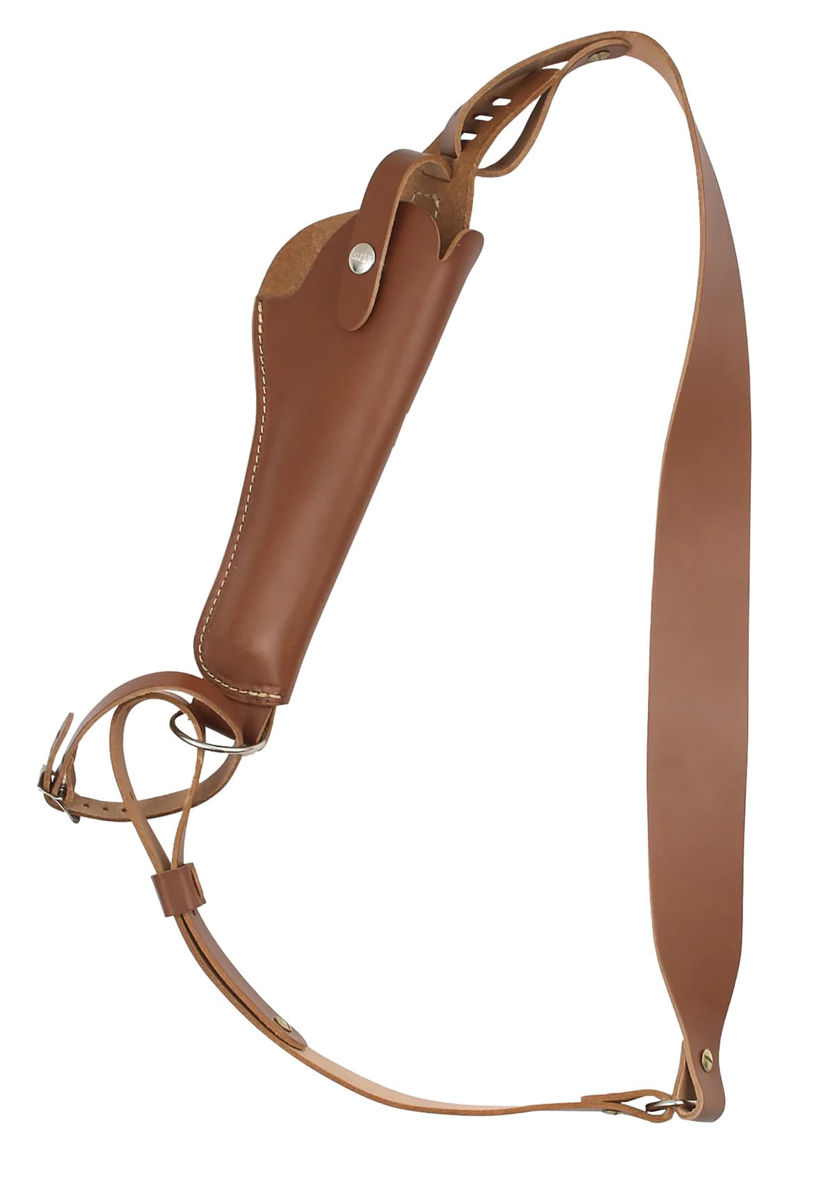 Hunter Company 068-300-4 Sportsman Bandolero Shoulder Size 4 Chestnut Tan Leather Harness Fits DA Revolver 5-6.50" Barrel Hunter Company 068-300-4 Sportsman Bandolero Shoulder Size 4 Chestnut Tan Leather Harness Fits DA Revolver 5-6.50" Barrel