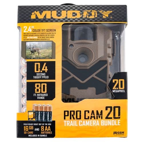 Muddy MUDMTC20VK Pro-Cam 20 Combo Brown LCD Display 20 MP Resolution SD Card Slot/Up to 32GB Memory Muddy MUDMTC20VK Pro-Cam 20 Combo Brown LCD Display 20 MP Resolution SD Card Slot/Up to 32GB Memory