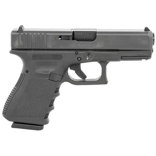 Glock G38AUT G38 Gen3 Compact 45 GAP 4.02" Barrel 8+1, Black Frame & Slide, Finger Grooved Black Rough Texture Grip, Safe Action Trigger Glock G38AUT G38 Gen3 Compact 45 GAP 4.02" Barrel 8+1, Black Frame & Slide, Finger Grooved Black Rough Texture Grip, Safe Action Trigger