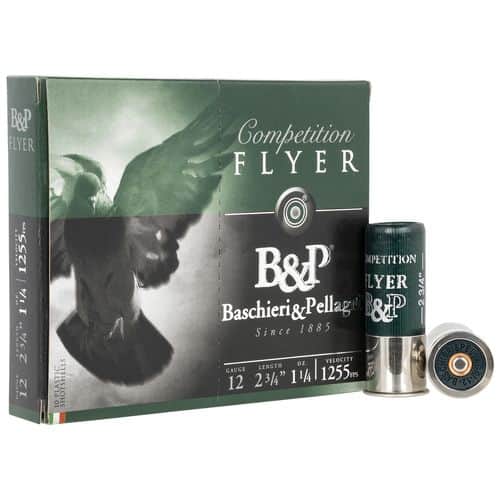 B&P 12B14PL8 Flyer 12 Gauge 2.75" 1 1/4 oz 1255 fps 8 Shot 100rds (Sold by Case) B&P 12B14PL8 Flyer 12 Gauge 2.75" 1 1/4 oz 1255 fps 8 Shot 100rds (Sold by Case)