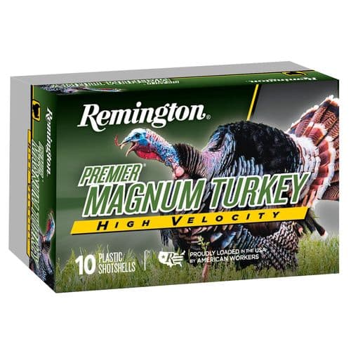 Remington Ammunition 28029 Premier Magnum Turkey High Velocity 12 Gauge 3" 1 3/4 oz 1300 fps 4 Shot 5 Bx/20 Cs Remington Ammunition 28029 Premier Magnum Turkey High Velocity 12 Gauge 3" 1 3/4 oz 1300 fps 4 Shot 5 Bx/20 Cs