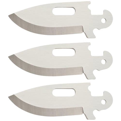 Cold Steel CS40AP3AZ Click-N-Cut Blades For Click-N-Cut Knife Drop Point 2.50" 420J2 SS Blade Silver 3 Blades Cold Steel CS40AP3AZ Click-N-Cut Blades For Click-N-Cut Knife Drop Point 2.50" 420J2 SS Blade Silver 3 Blades