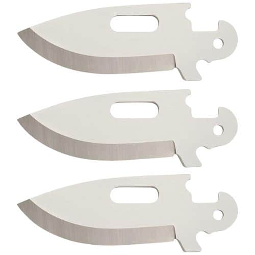Cold Steel CS40AP3AZ Click-N-Cut Blades For Click-N-Cut Knife Drop Point 2.50" 420J2 SS Blade Silver 3 Blades Cold Steel CS40AP3AZ Click-N-Cut Blades For Click-N-Cut Knife Drop Point 2.50" 420J2 SS Blade Silver 3 Blades