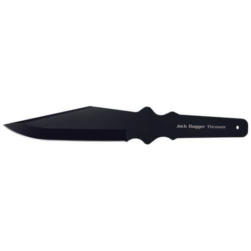 Cold Steel CS80TJDZ Jack Dagger Thrower 7.50" Fixed Plain Clip Point Black 1050 High Carbon Cold Steel CS80TJDZ Jack Dagger Thrower 7.50" Fixed Plain Clip Point Black 1050 High Carbon