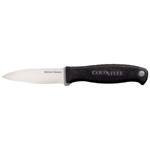 Cold Steel CS59KSPZ Kitchen Classics Paring 3" Fixed Plain Cryo 4116 SS Blade/4" Black Kray-Ex Handle Cold Steel CS59KSPZ Kitchen Classics Paring 3" Fixed Plain Cryo 4116 SS Blade/4" Black Kray-Ex Handle
