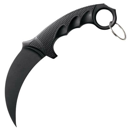 Cold Steel CS92FK FGX 4" Fixed Plain Karambit Black Griv-Ex Blade/Black Griv-Ex w/Overmold Kray-Ex Handle Cold Steel CS92FK FGX 4" Fixed Plain Karambit Black Griv-Ex Blade/Black Griv-Ex w/Overmold Kray-Ex Handle
