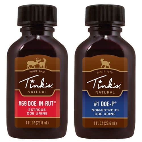 Tinks W6122 Ultra 2 Combo Deer Attractant Doe-In-Rut/Doe-P Scent 1oz 2 Squeeze Bottles Tinks W6122 Ultra 2 Combo Deer Attractant Doe-In-Rut/Doe-P Scent 1oz 2 Squeeze Bottles