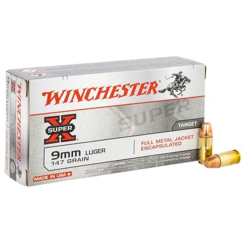 Winchester Ammo X9MMSU2CNP Super X 9mm Luger 147 gr Full Metal Jacket 50 Bx/10 Cs Winchester Ammo X9MMSU2CNP Super X 9mm Luger 147 gr Full Metal Jacket 50 Bx/10 Cs