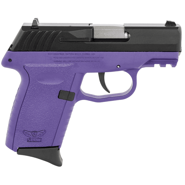 SCCY Industries CPX2CBPURDRG3 CPX-2 Gen3 RD 9mm Luger 10+1 3.10" Purple Polymer w/Picatinny Rail Serrated Black Nitride SS Slide Purple Polymer Grip SCCY Industries CPX2CBPURDRG3 CPX-2 Gen3 RD 9mm Luger 10+1 3.10" Purple Polymer w/Picatinny Rail Serrated Black Nitride SS Slide Purple Polymer Grip