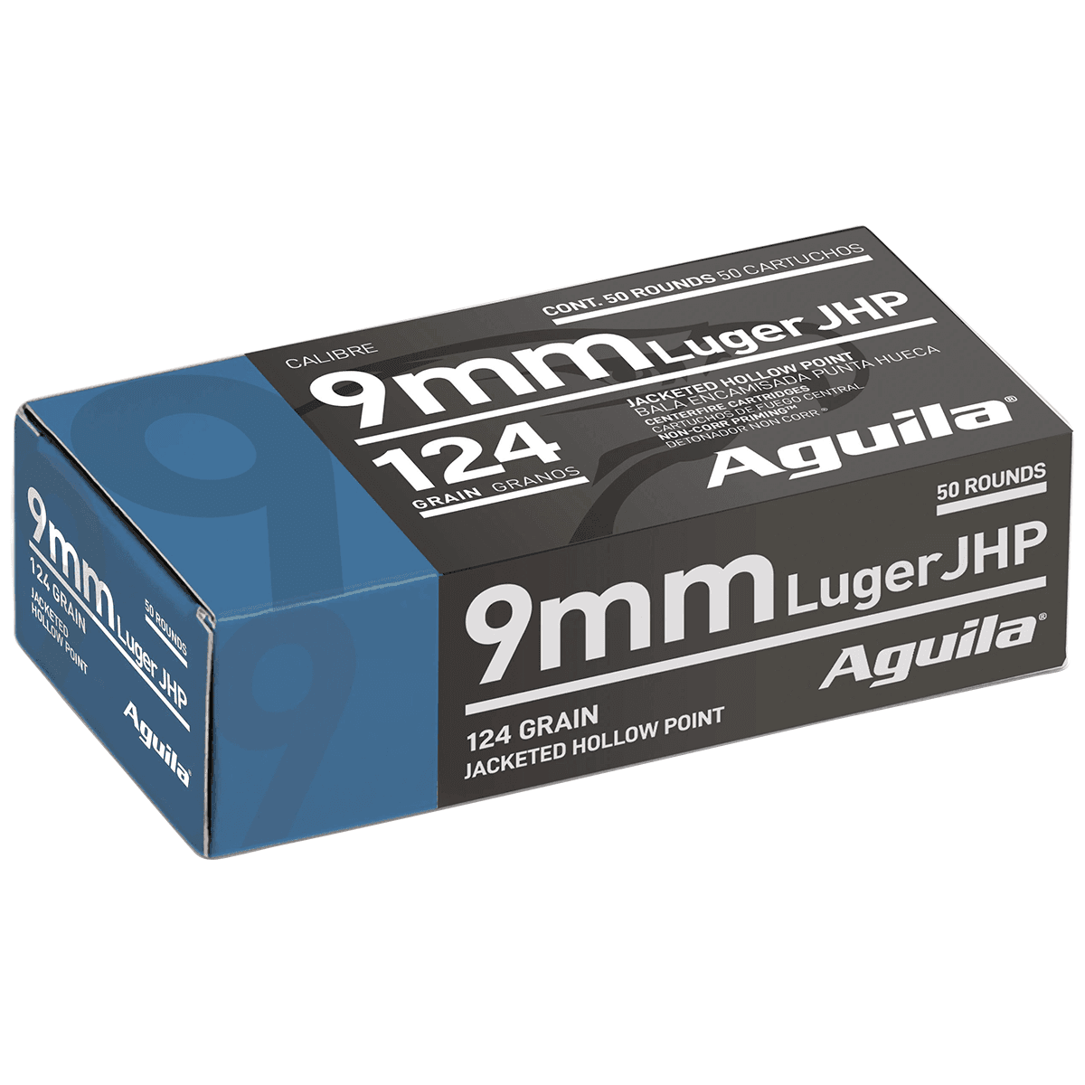 Aguila 1E092125 Personal Defense 9mm Luger 124 gr Jacketed Hollow Point (JHP) 50 Per Box Ammo Aguila 1E092125 Personal Defense 9mm Luger 124 gr Jacketed Hollow Point (JHP) 50 Per Box Ammo