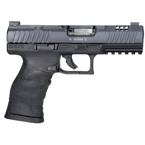 Walther Arms 5220302 WMP Optic Ready 22 WMR 10+1 4.50" Black Optic Cut/Serrated Slide, Black Polymer Frame w/Picatinny Rail, Black Polymer Grips Walther Arms 5220302 WMP Optic Ready 22 WMR 10+1 4.50" Black Optic Cut/Serrated Slide, Black Polymer Frame w/Picatinny Rail, Black Polymer Grips