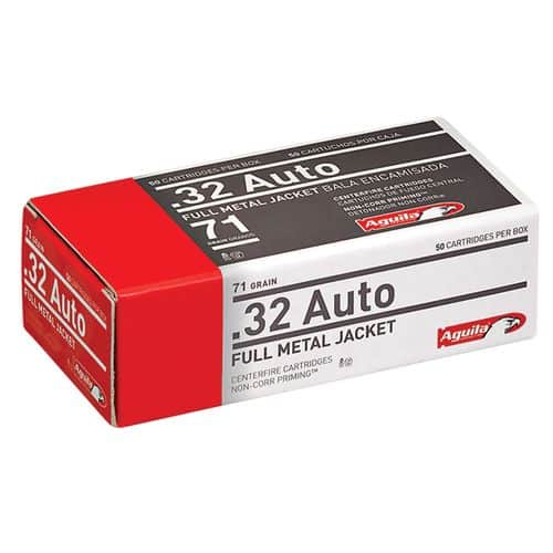 Aguila 1E322110 Target & Range 32 ACP 71 gr Full Metal Jacket (FMJ) 50 Per Box/20 Cs Aguila 1E322110 Target & Range 32 ACP 71 gr Full Metal Jacket (FMJ) 50 Per Box/20 Cs