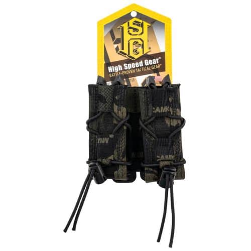 High Speed Gear 11PT02MB TACO Mag Pouch Double MultiCam Black Nylon MOLLE Compatible w/ Pistol High Speed Gear 11PT02MB TACO Mag Pouch Double MultiCam Black Nylon MOLLE Compatible w/ Pistol