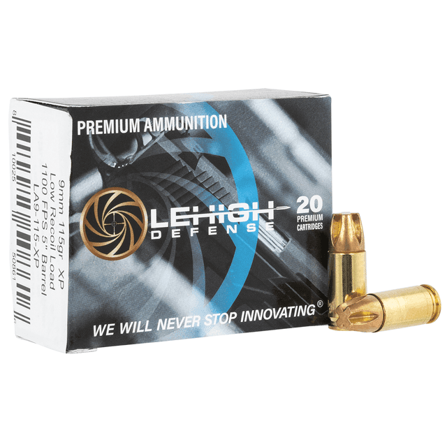 Lehigh Defense LA9115XP Xtreme Penetrator 9mm Luger 115 gr Lehigh Defense XP FTM 20 Per Box Ammunition Lehigh Defense LA9115XP Xtreme Penetrator 9mm Luger 115 gr Lehigh Defense XP FTM 20 Per Box Ammunition