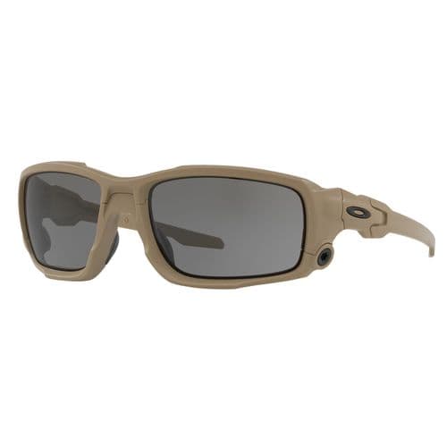 Oakley OO932904 Ballistic Shocktube XXL (61-17) Regular/High Bridge Fit Gray Lens Plutonite Terrain Tan Frame Oakley OO932904 Ballistic Shocktube XXL (61-17) Regular/High Bridge Fit Gray Lens Plutonite Terrain Tan Frame