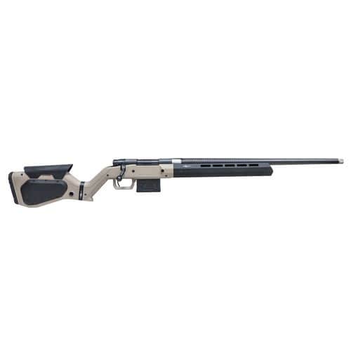 Howa HHERA65CTAN M1500 Hera 6.5 Creedmoor 5+1 24" Threaded Barrel, Black Rec, Tan & Black Hera H7 Chassis Stock Howa HHERA65CTAN M1500 Hera 6.5 Creedmoor 5+1 24" Threaded Barrel, Black Rec, Tan & Black Hera H7 Chassis Stock