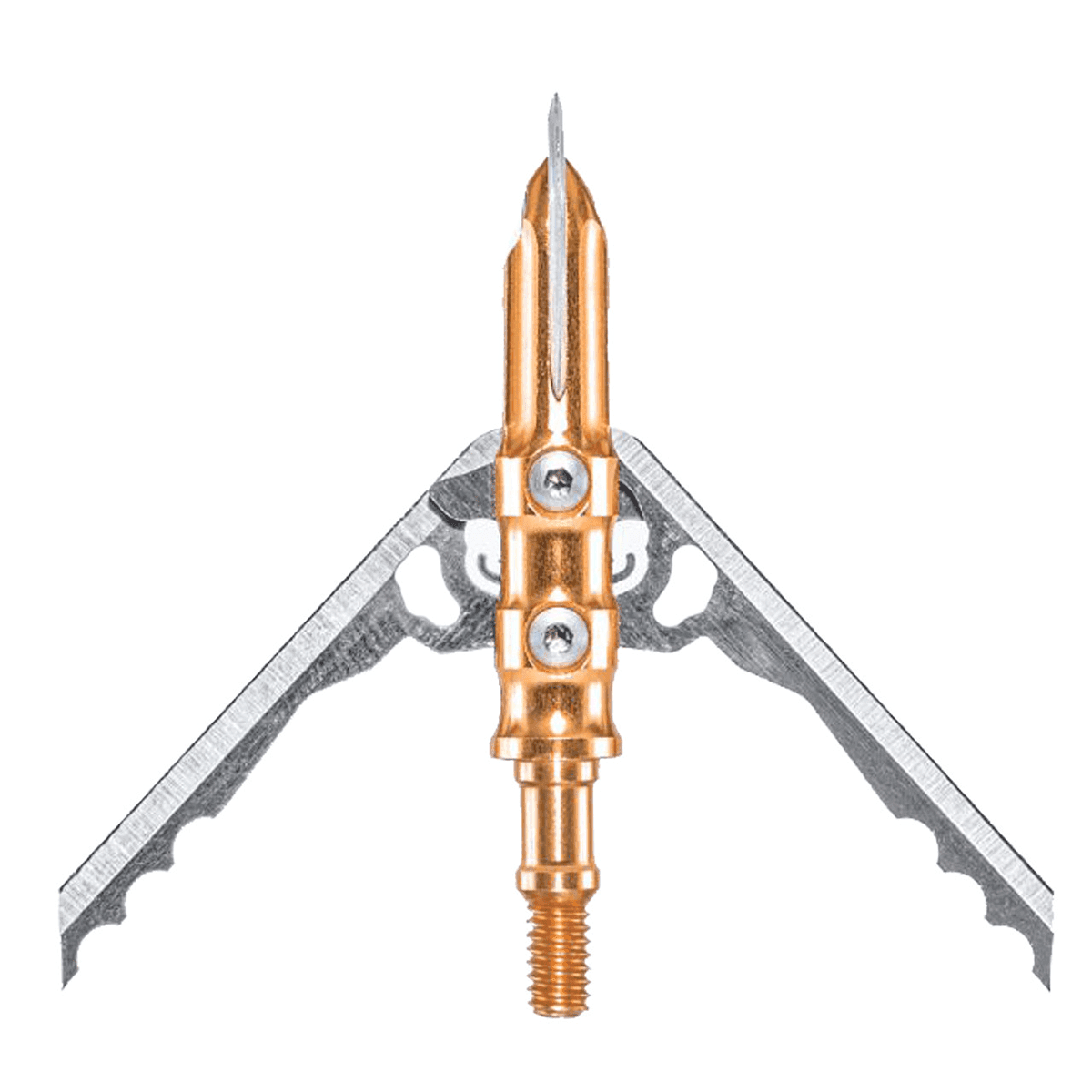 Rage X-treme NC Crossbow Stainless Steel Gold Broadheads - 2 Pack Rage X-treme NC Crossbow Stainless Steel Gold Broadheads - 2 Pack