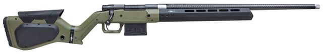 Howa HHERA65CCFODG M1500 Hera 6.5 Creedmoor 5+1 24" Carbon Fiber Threaded Barrel, Black Rec, OD Green & Black Hera H7 Chassis Stock Howa HHERA65CCFODG M1500 Hera 6.5 Creedmoor 5+1 24" Carbon Fiber Threaded Barrel, Black Rec, OD Green & Black Hera H7 Chassis Stock