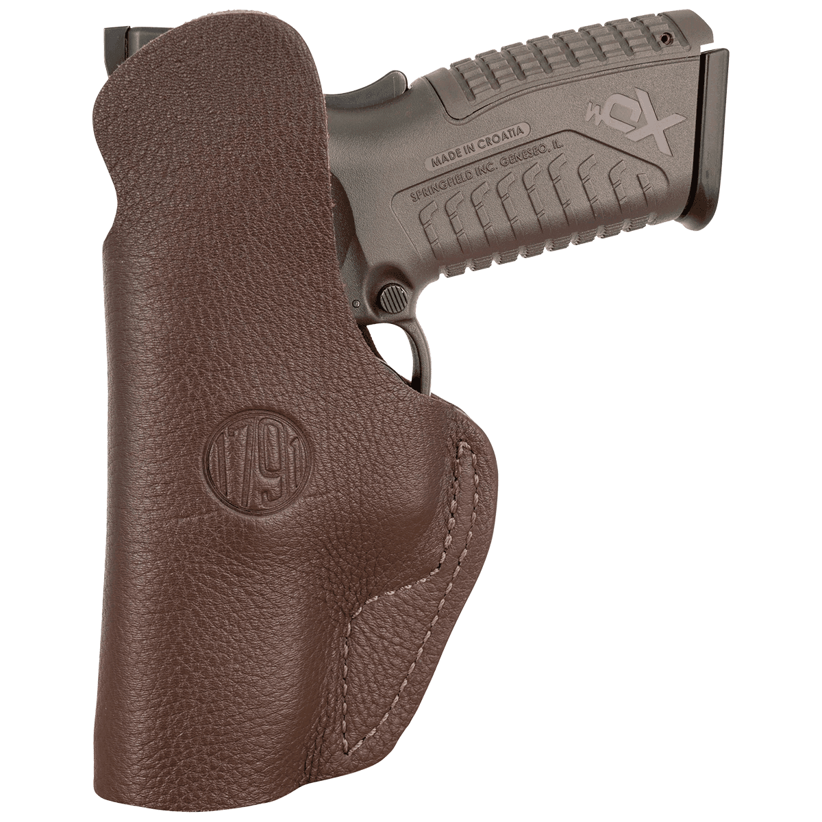 1791 Gunleather FCD5BRWL Fair Chase IWB Size 05 Brown Leather Deer Hide Belt Clip Fits Sig P320 Left Hand 1791 Gunleather FCD5BRWL Fair Chase IWB Size 05 Brown Leather Deer Hide Belt Clip Fits Sig P320 Left Hand