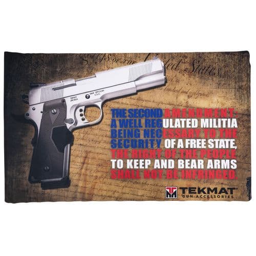 TekMat TEK422AMEND Right To Bear Arms Door Mat Multi Color Rubber 17" Long 25" x 42" 2nd Amendment Illustration TekMat TEK422AMEND Right To Bear Arms Door Mat Multi Color Rubber 17" Long 25" x 42" 2nd Amendment Illustration