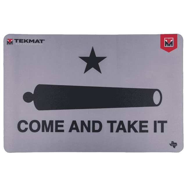 TekMat Come And Take It Original Mat Black/Gray Rubber 17" Long 11" x 17" "Come And Take It" / Cannon Illustration TekMat Come And Take It Original Mat Black/Gray Rubber 17" Long 11" x 17" "Come And Take It" / Cannon Illustration