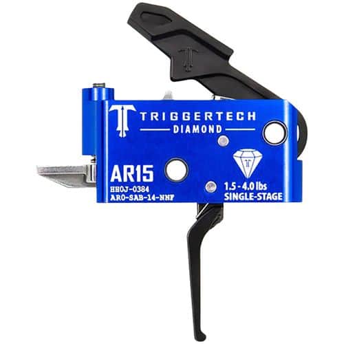 TriggerTech AR0SAB14NNF Diamond Flat Single-Stage 1.5-4.0 lbs Adjustable for AR-15 TriggerTech AR0SAB14NNF Diamond Flat Single-Stage 1.5-4.0 lbs Adjustable for AR-15