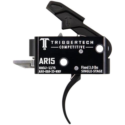 TriggerTech AR0SBB33NNP Competitive Pro Curved Single-Stage 3 lbs Fixed for AR-15 TriggerTech AR0SBB33NNP Competitive Pro Curved Single-Stage 3 lbs Fixed for AR-15