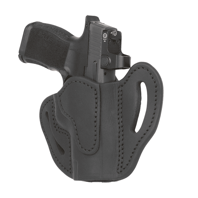 1791 Gunleather ORBHCMAXSBLR BHC MAX Optic Ready OWB Compact Stealth Black Leather Belt Slide Compatible w/Sig P365 XL/Glock 48 Right Hand 1791 Gunleather ORBHCMAXSBLR BHC MAX Optic Ready OWB Compact Stealth Black Leather Belt Slide Compatible w/Sig P365 XL/Glock 48 Right Hand