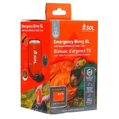 Adventure Medical Kits 01401144 SOL Bivvy Warmth Waterproof Wind Resistant Orange XL Adventure Medical Kits 01401144 SOL Bivvy Warmth Waterproof Wind Resistant Orange XL