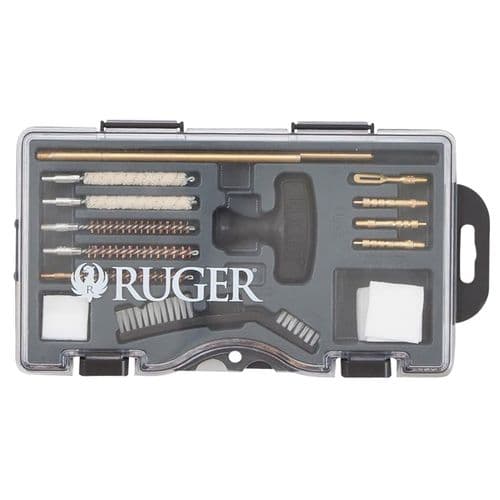 Ruger 27822 Rimfire Cleaning Kit .22 Cal Bronze Bristles 12 Black Plastic Case Ruger 27822 Rimfire Cleaning Kit .22 Cal Bronze Bristles 12 Black Plastic Case