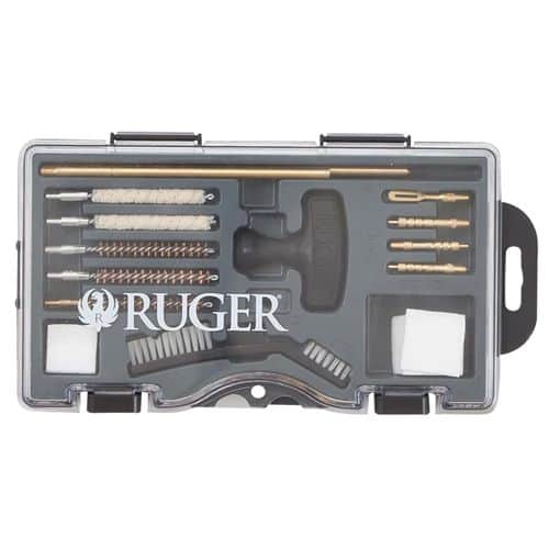 Ruger 27822 Rimfire Cleaning Kit .22 Cal Bronze Bristles 12 Black Plastic Case Ruger 27822 Rimfire Cleaning Kit .22 Cal Bronze Bristles 12 Black Plastic Case