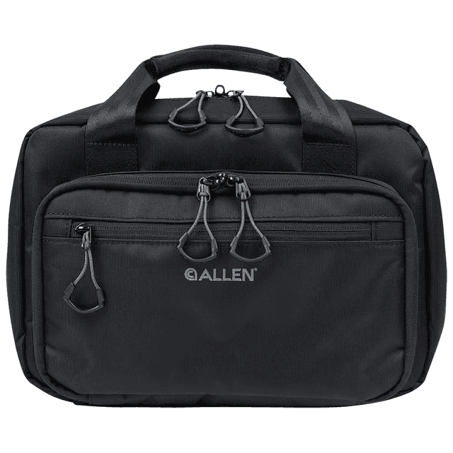 Allen 3639 Double Pistol Bag Black Nylon Holds 2 Handguns Allen 3639 Double Pistol Bag Black Nylon Holds 2 Handguns