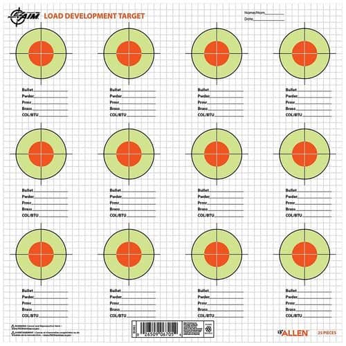 Allen 15616 EZ-Aim 13.5 x 13.5 Fluorescent Green & Orange/White 25 Pack Allen 15616 EZ-Aim 13.5 x 13.5 Fluorescent Green & Orange/White 25 Pack