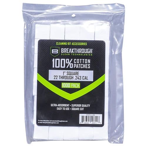 Breakthrough Clean BTCPS11000 Square Patches 243/270 Cal 1000 pieces Breakthrough Clean BTCPS11000 Square Patches 243/270 Cal 1000 pieces