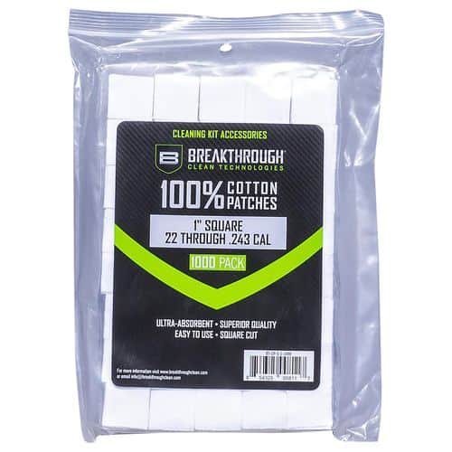 Breakthrough Clean BTCPS11000 Square Patches 243/270 Cal 1000 pieces Breakthrough Clean BTCPS11000 Square Patches 243/270 Cal 1000 pieces